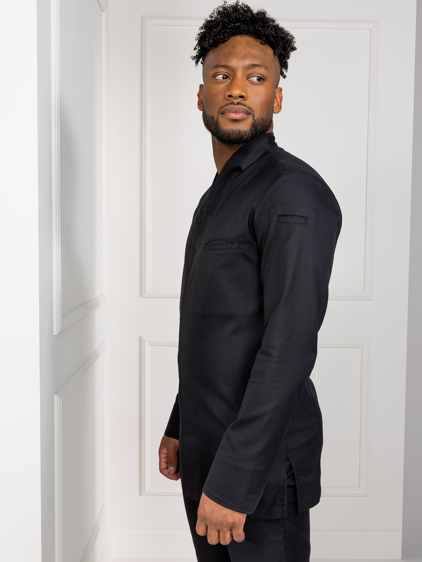 Chef Jacket Savio Black by Le Nouveau Chef -  ChefsCotton