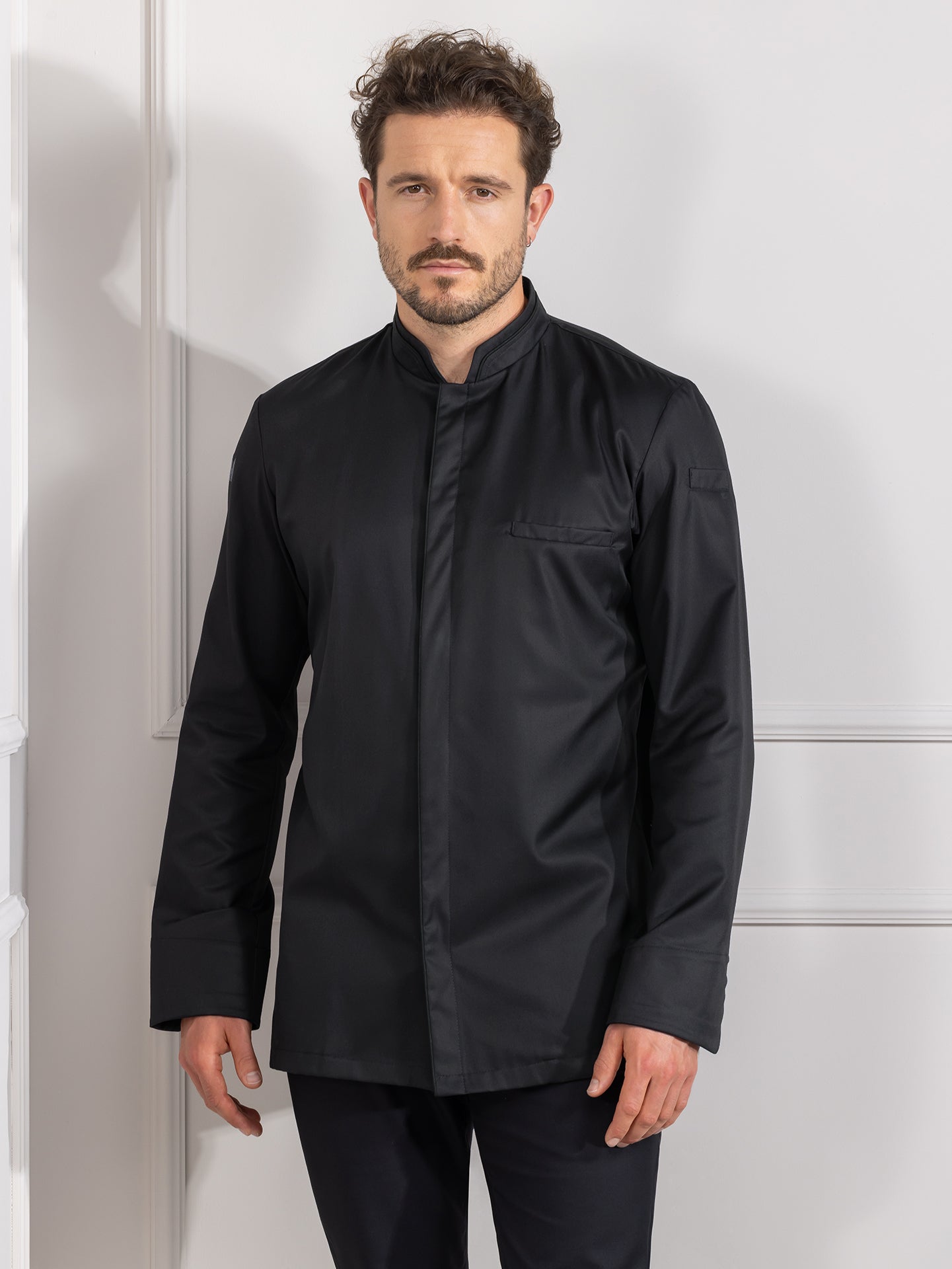 Chef Jacket Falco Black by Le Nouveau Chef -  ChefsCotton