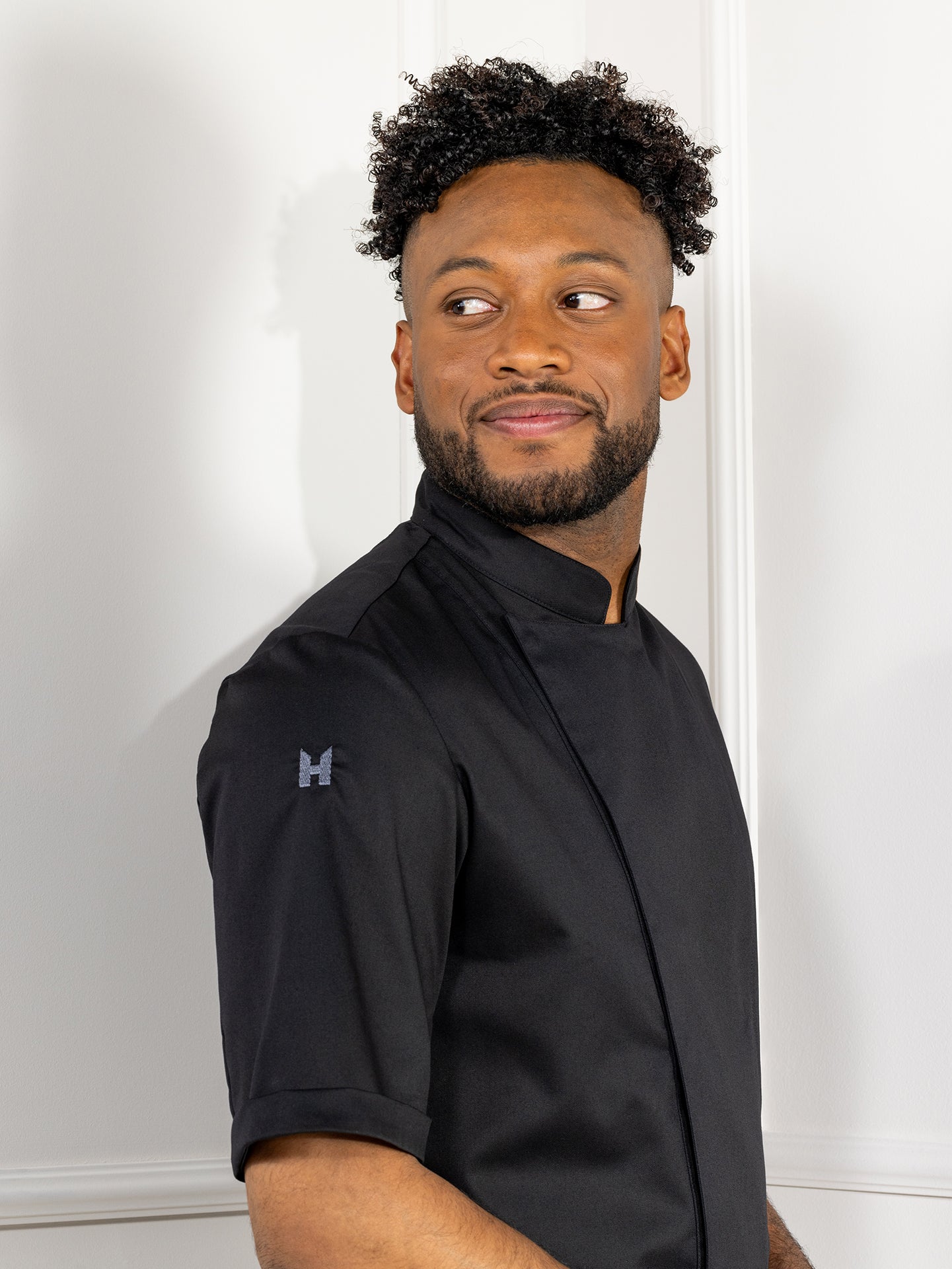 Chef Jacket Melvin Black by Le Nouveau Chef -  ChefsCotton