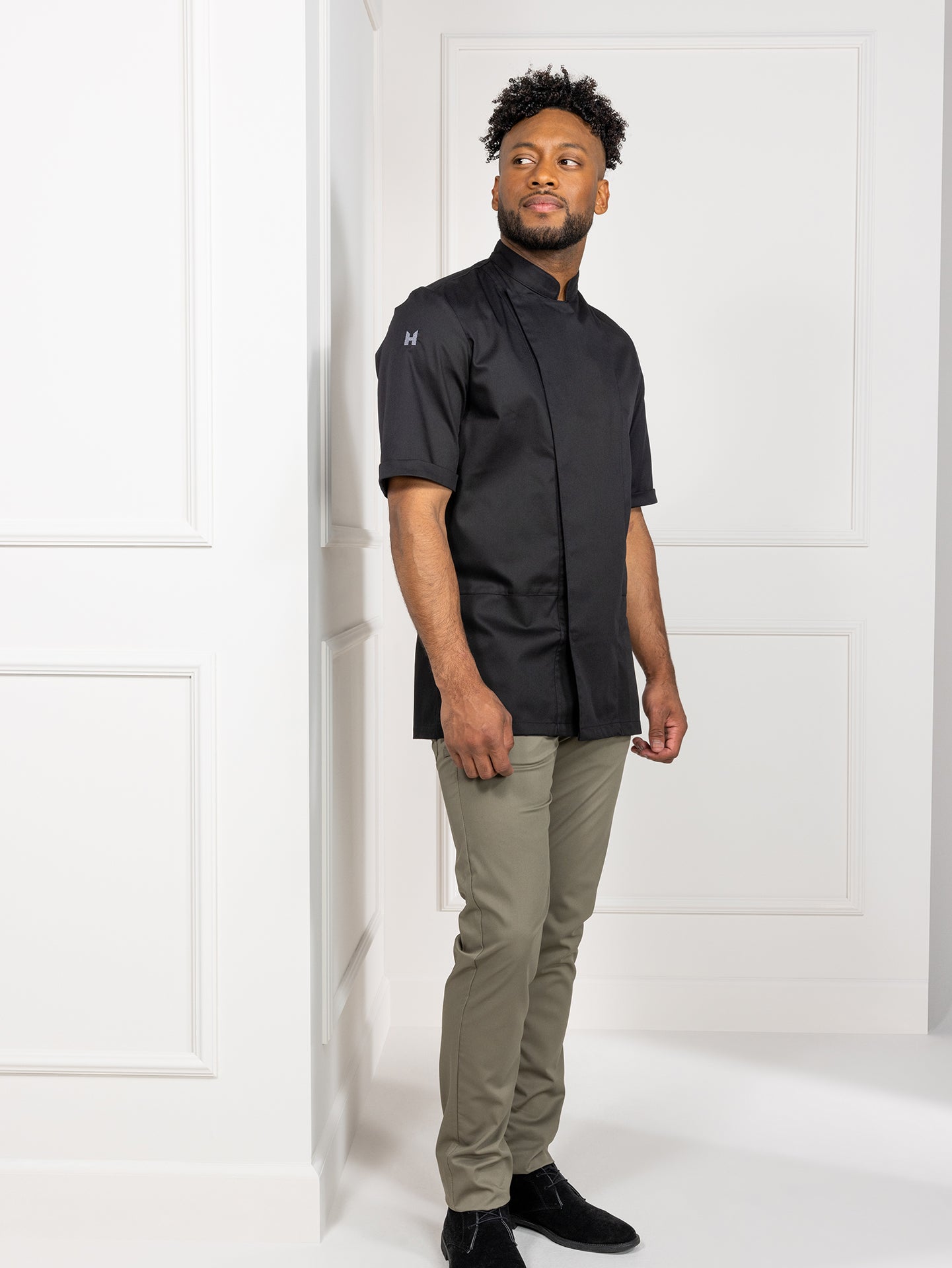 Chef Jacket Melvin Black by Le Nouveau Chef -  ChefsCotton