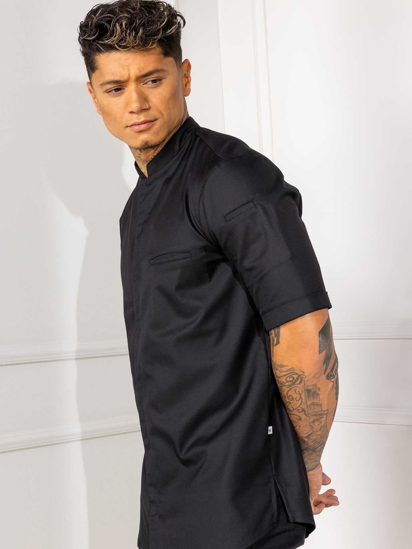 Chef Jacket Tygo Black by Le Nouveau Chef -  ChefsCotton