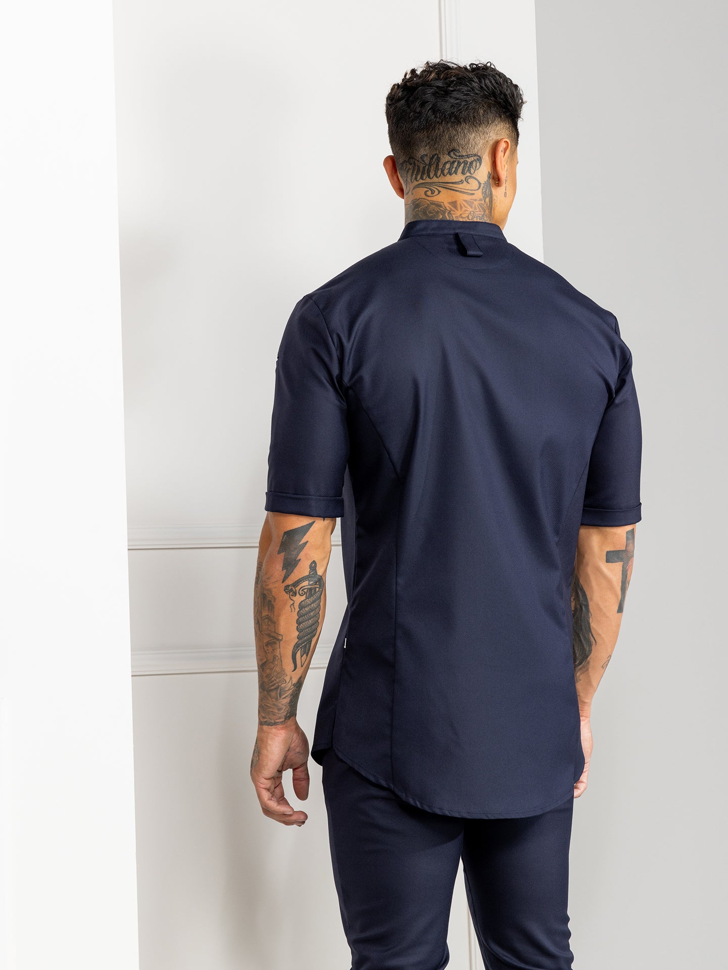 Chef Jacket Tygo Deep Blue by Le Nouveau Chef -  ChefsCotton