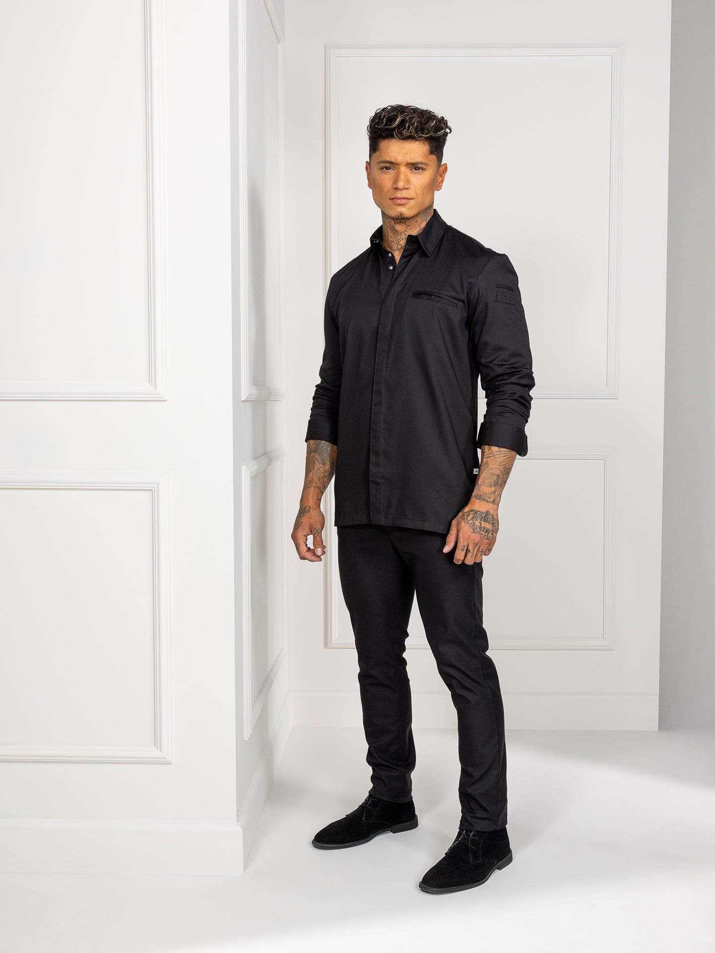 Chef Jacket Angelo Black by Le Nouveau Chef -  ChefsCotton