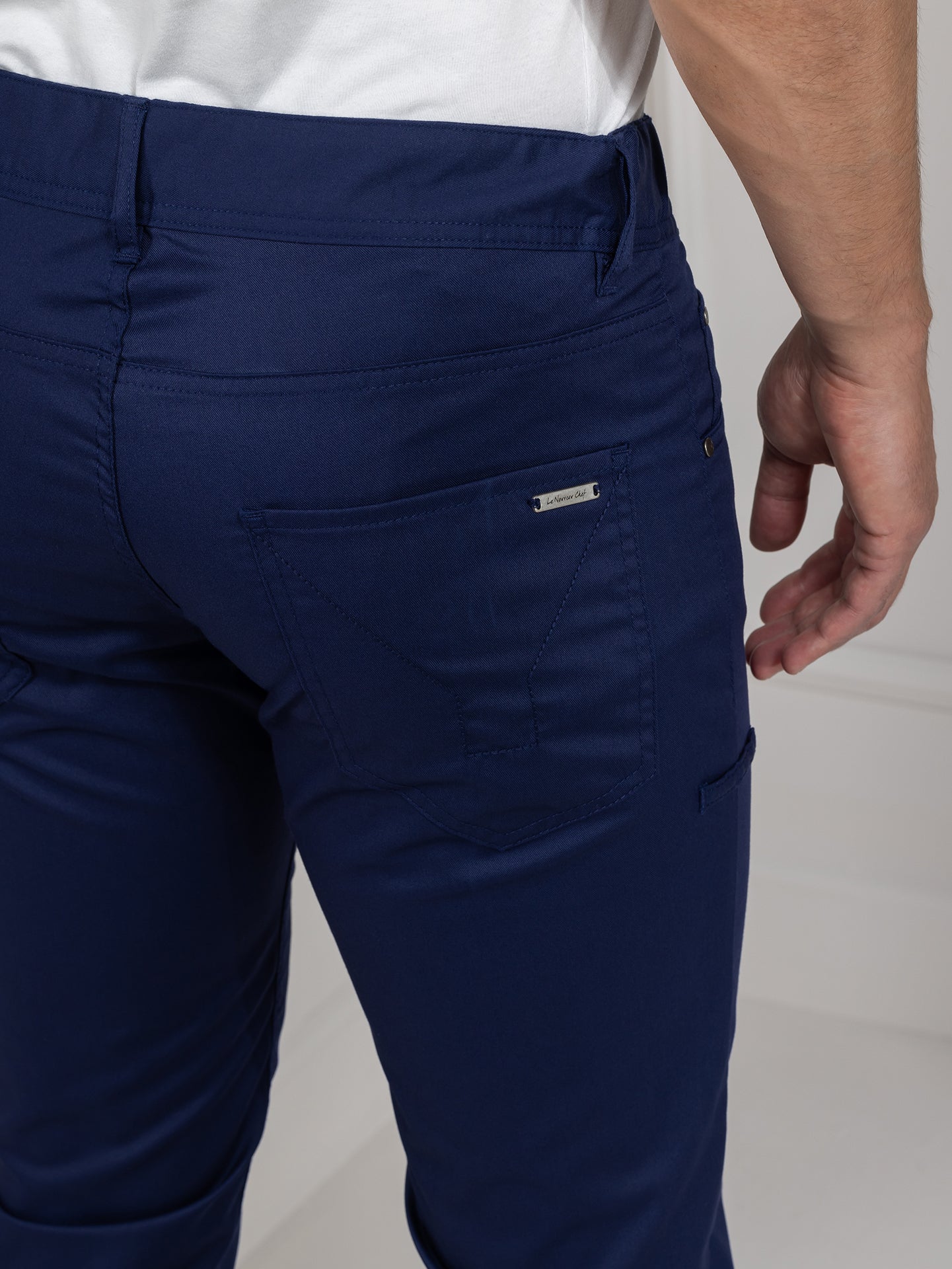 Pants Oregon Navy by Le Nouveau Chef -  ChefsCotton