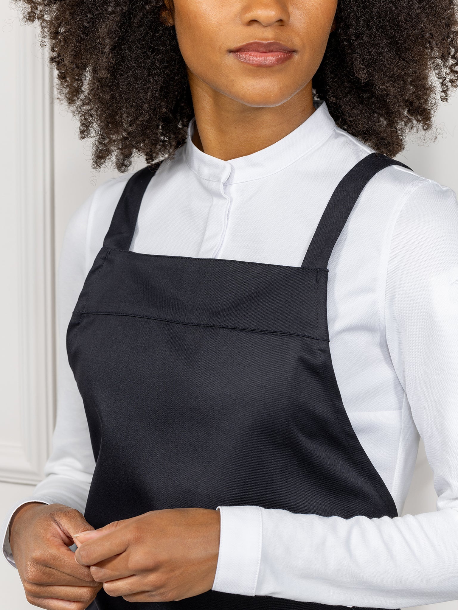 Bib Apron Erik Black by Le Nouveau Chef -  ChefsCotton