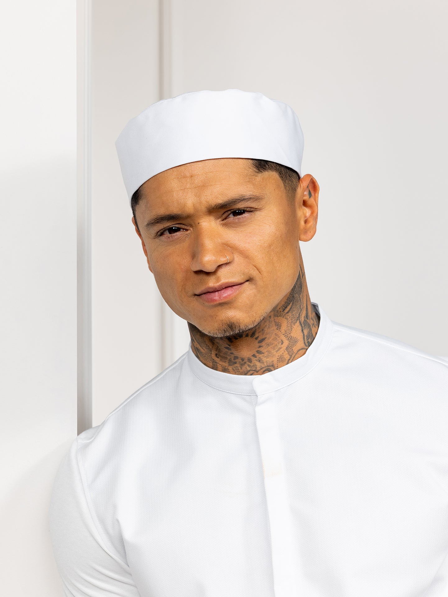 Chef Hat Fez White by Le Nouveau Chef -  ChefsCotton