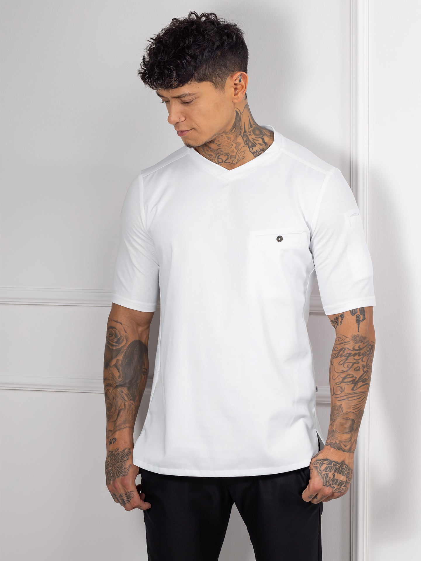 Chef T-Shirt Ferre White by Le Nouveau Chef -  ChefsCotton