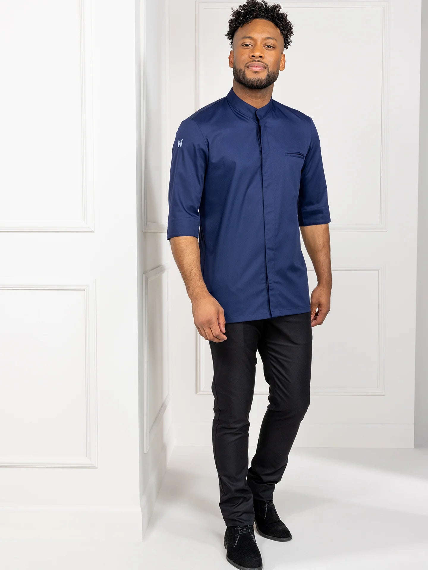 Chef Jacket Fabian Patriot Blue by Le Nouveau Chef -  ChefsCotton