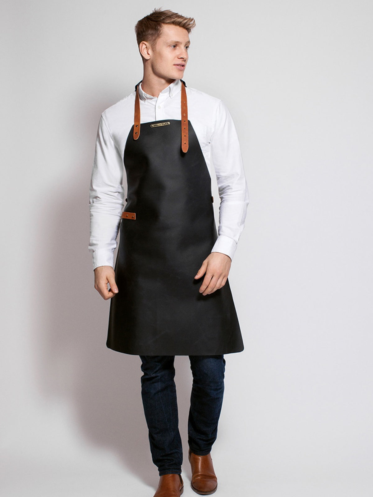 Leather Apron Basic Black by Professional -  ChefsCotton