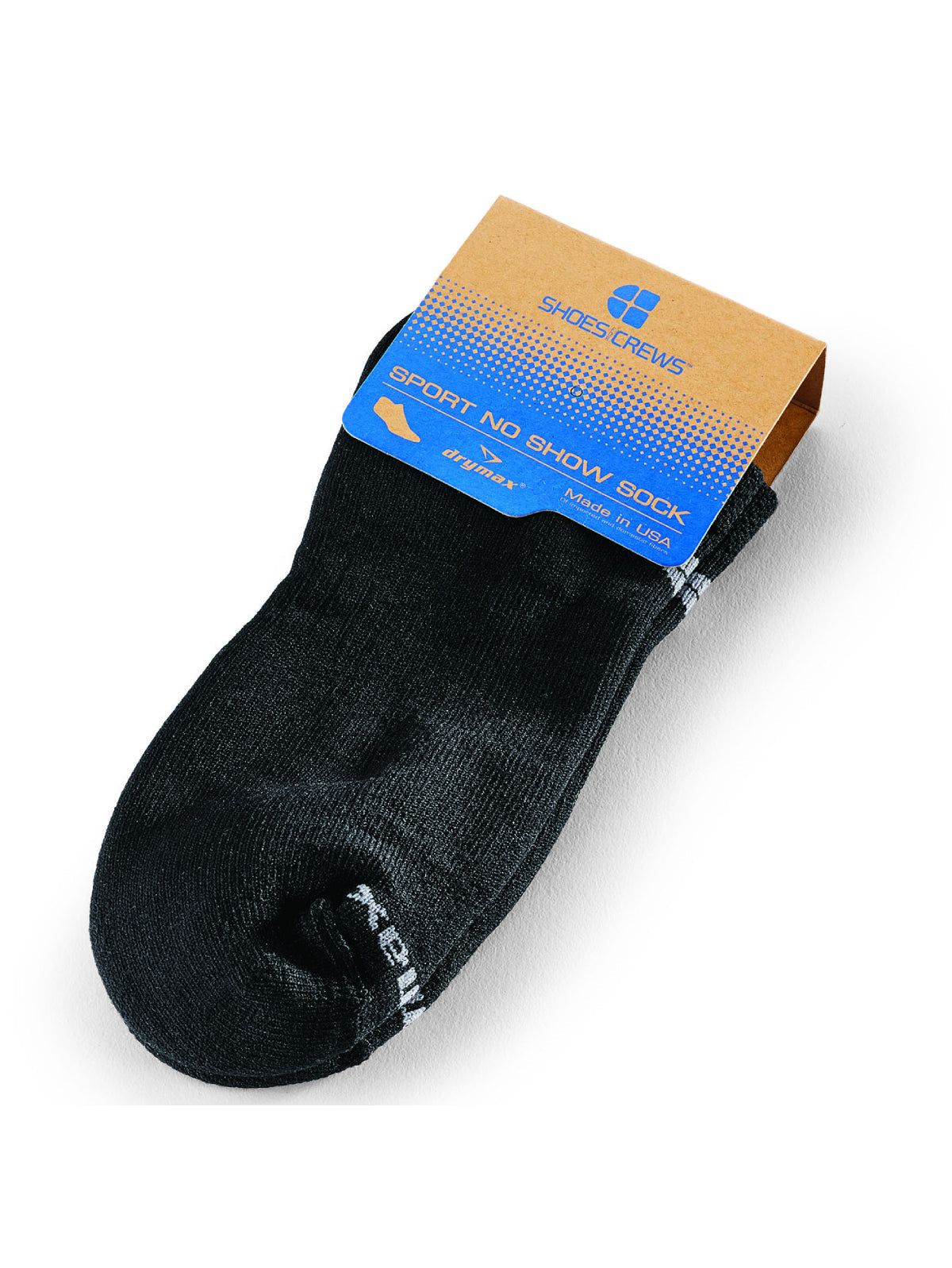 Unisex No-Show Sock Black by Shoes For Crews -  ChefsCotton